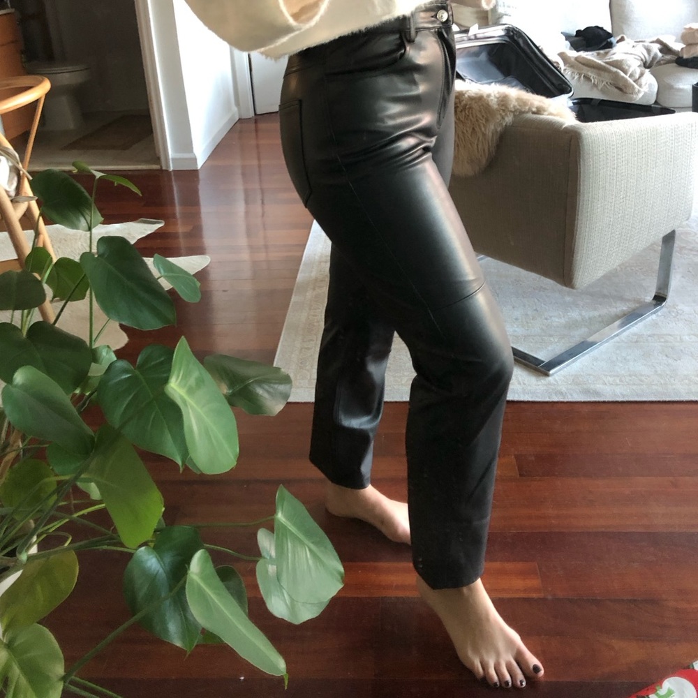 Faux leather pants - Barely worn